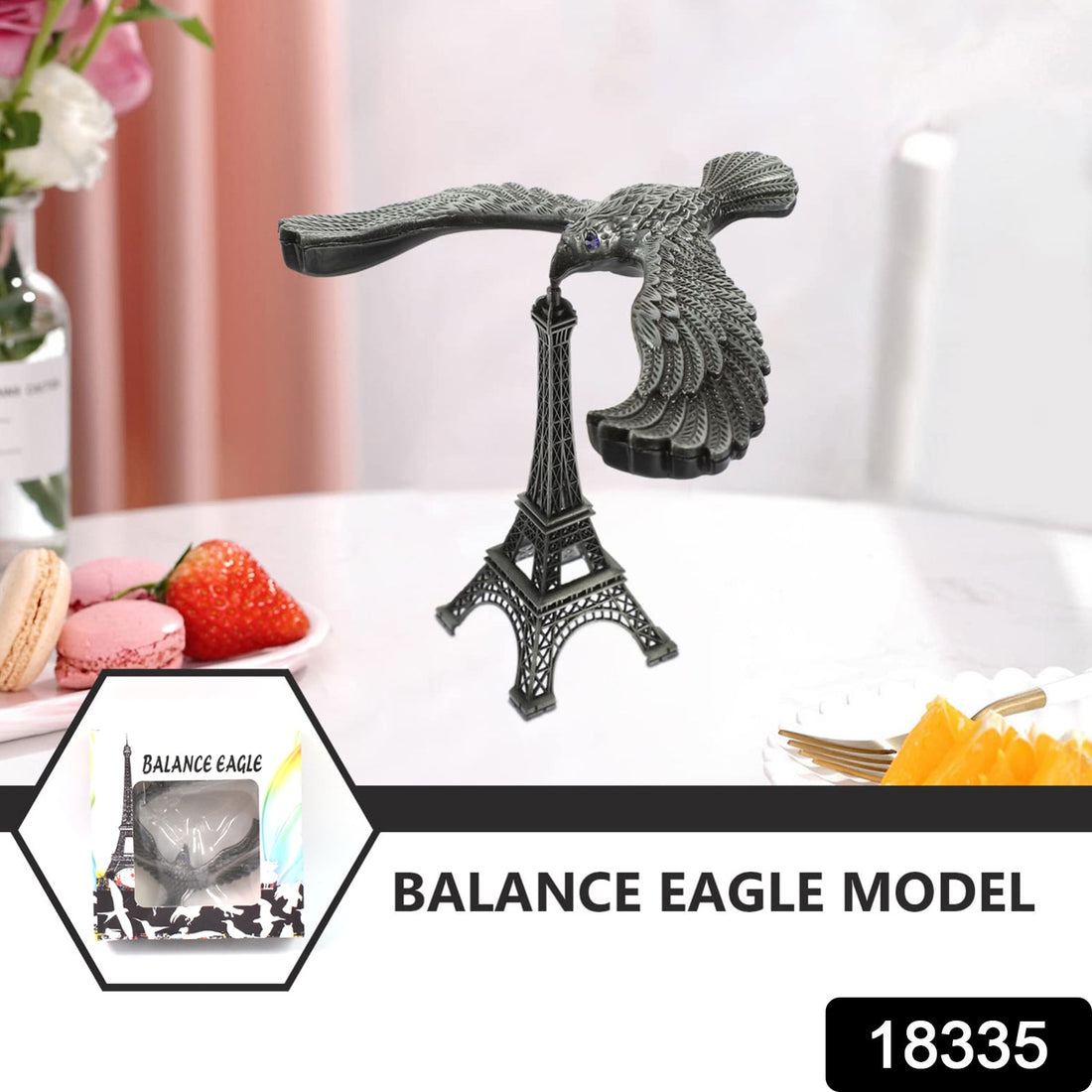 Eagle Balancing Toy on Metal Stand