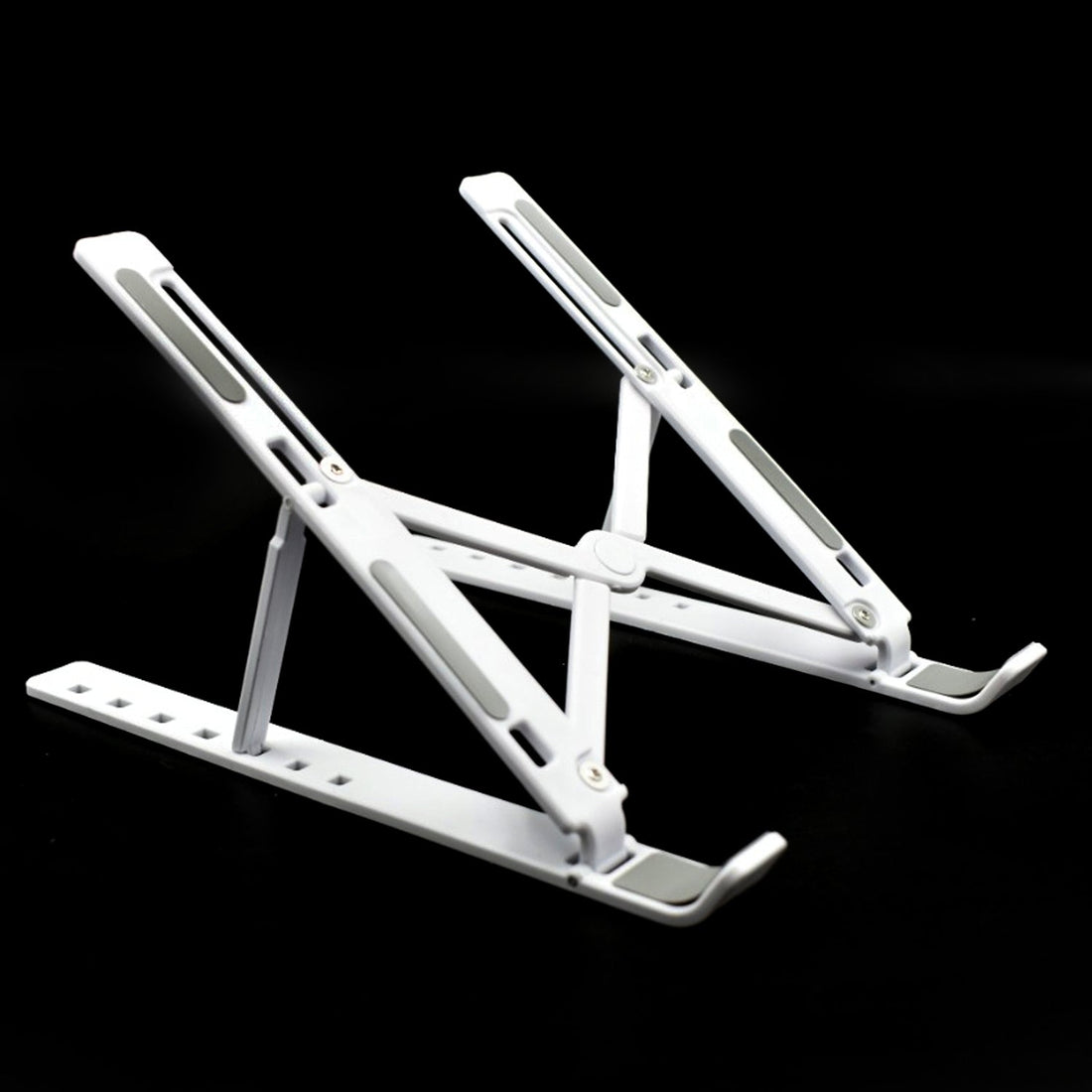 Portable laptop holder stand on desk